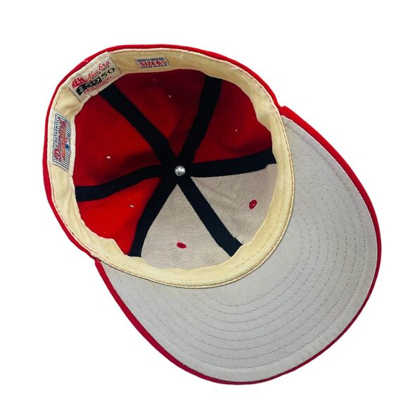 Vintage Texas Rangers New Era 5950 Fitted Hat Pro Model 100% Wool Size 6 7/8 USA - Picture 5 of 6